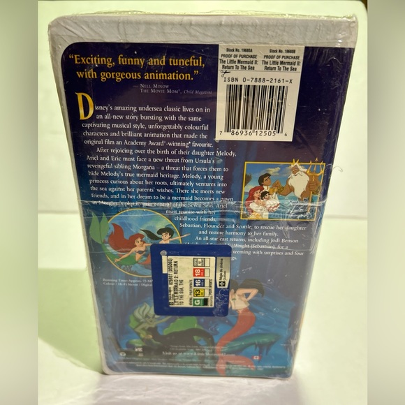 The Little Mermaid II (2)  Return to the Sea VHS,2000, Walt Disney New Sealed - Picture 2 of 6